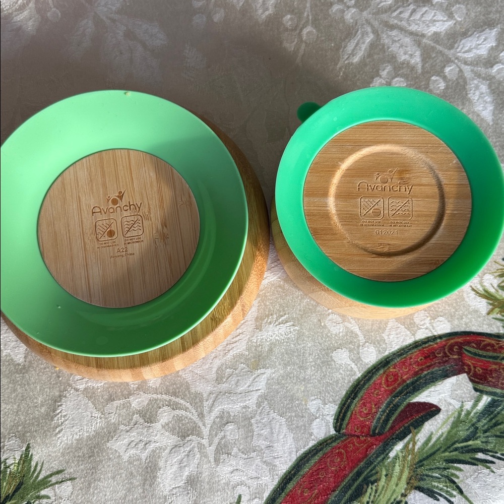 Bamboo Baby Feeding Set Avanchy - Picture 2 of 4
